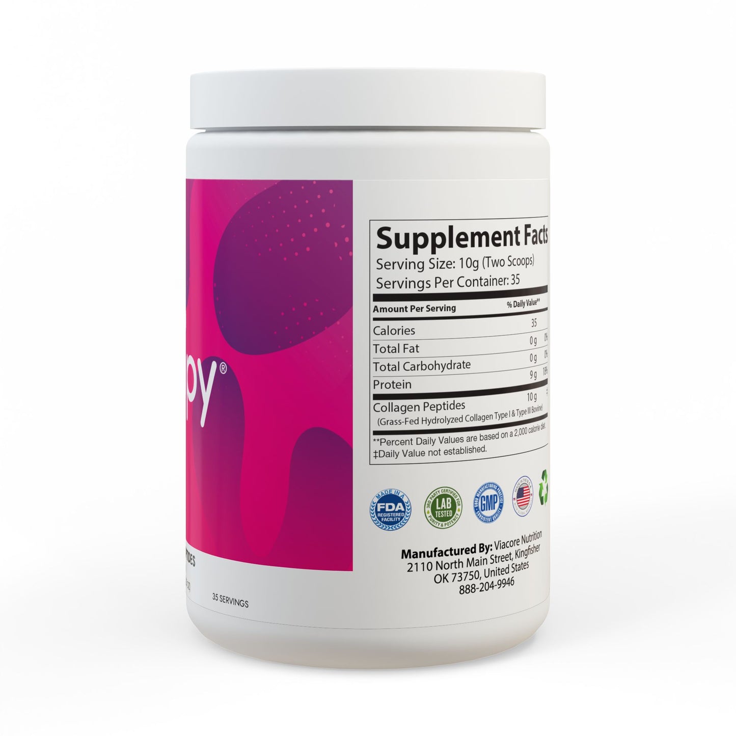 Collagen Peptides Type I & III Supplement (350g, 12.3oz)
