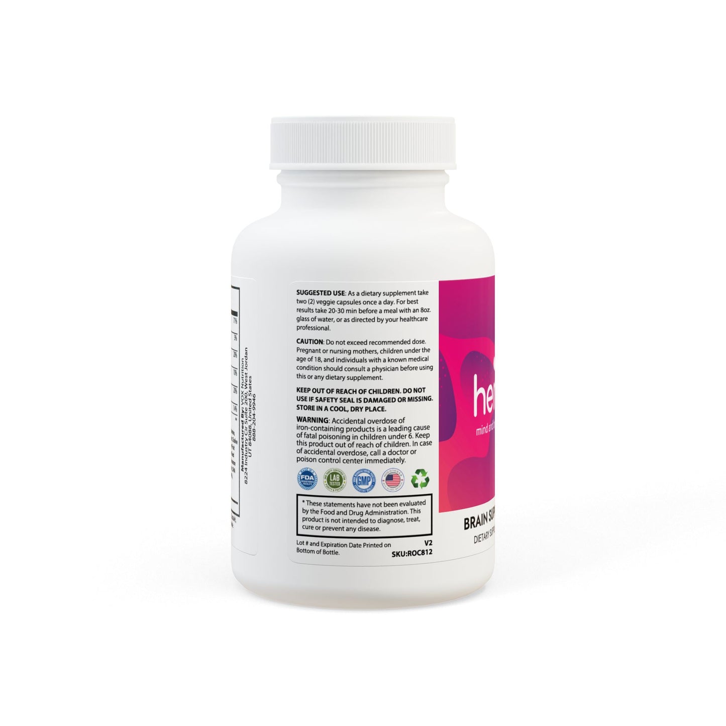 Brain Support Complex Supplement (60 Capsules)